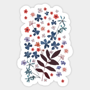 Pressed flowers Sticker